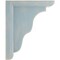 Ekena Millwork 3 1/2"W x 7"D x 9"H Hamilton Traditional Wood Vintage Decor Bracket, Driftwood Blue BKTWD03X07X09HABU - alternate 2